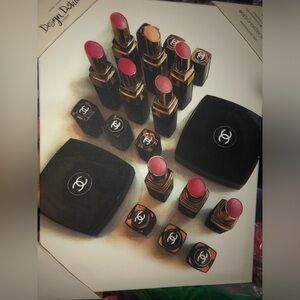 Canvas Print -  Lipstick Collection - Vibrant Pink Hues